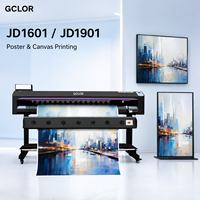 Imprimante jet d'encre éco-solvant grand format GCLOR série JD 1,55 m 1,85 m avec tête d'impression Epson unique pour impression de bannières en vinyle