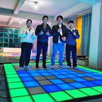 Piste de danse LED interactive de bonne qualité commerciale professionnelle avec plexiglas mobile amovible et tapis
