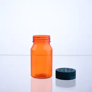 चाइल्ड प्रूफ कैप के साथ शीर्ष लोकप्रिय खाली पीई प्लास्टिक बायोडिग्रेडेबल सॉफ्ट कैंडी प्रोबायोटिक्स कंटेनर