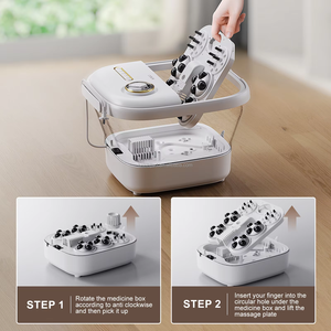 Baignoire <span class=keywords><strong>Spa</strong></span> Électrique Pliable Multifonction pour Pieds avec Massage Profond, Bulles Chauffantes et Détox – Bassin de Pédicure - Product Image 6