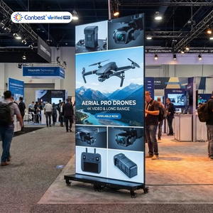 Pantalla LED Plegable de Tres Paneles Canbest P1.5 P1.8 P2.5, Panel LED de Pared Ultra Delgado Portátil para Interiores, Pantalla LED para Ferias Comerciales - Product Image 1