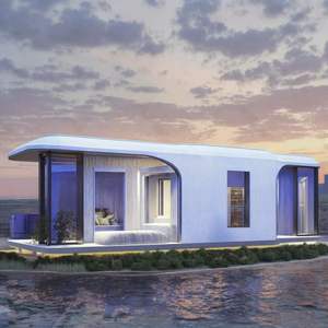 Casa Cápsula Espacial Prefabricada, Casa Móvil Inteligente para Acampar con Cortinas de Control por Voz, Panel Sándwich, Uso en Hoteles, Instalación Rápida - Product Image 1