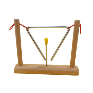 Instruments de percussion de haute qualité, cloche triangulaire multifonctionnelle de 8 pouces, jouet musical pour la maternelle, aides pédagogiques pour l'éducation précoce - Product Image 1