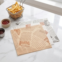 Rouleau de papier sulfurisé jetable personnalisé, imprimé, imperméable et résistant à la graisse, pour emballage alimentaire, impression numérique, revêtement PE simple face