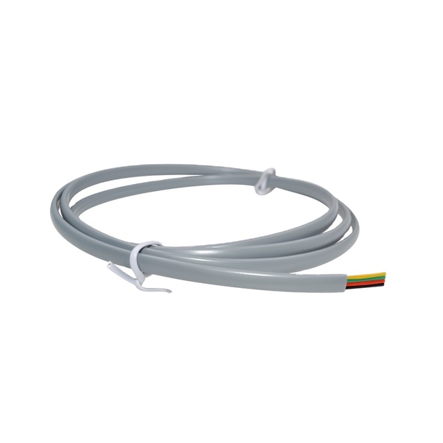 30AWG 4 Conductor Flat Wire 4 Core Telephone Cable PVC Black 100M/Roll