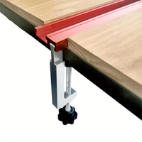 Pince de fixation en T pour rail de guidage de scie à table, type G, pour travail du bois sur établi