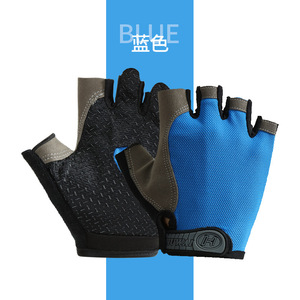 Guantes de gimnasio para hombres y mujeres para Fitness, escalada, equitación, medio dedo, antideslizantes, transpirables, mitones sin dedos - Product Image 5