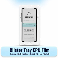 Protection d'écran EPU à alignement de précision pour Galaxy Z Flip 7/8, 0,1 mm, auto-réparatrice, anti-traces de doigts