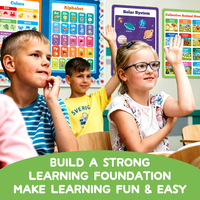 Affiche éducative pour enfants, jours de la semaine, tableau mural laminé imperméable, décoration de salle de classe préscolaire pour tout-petits