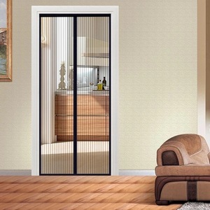 Hiện Đại Bền Nam Châm Màn Hình Cửa Nhà Máy Bán Buôn Giá Lưới Từ Rèm Cho Côn Trùng Muỗi Lưới Thiết Kế Phong Cách Hiện Đại - Product Image 4