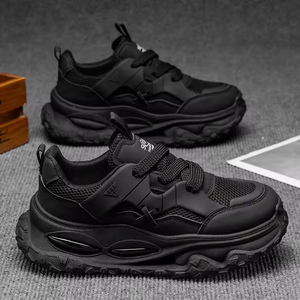 Chaussures pour hommes, chaussures de marche décontractées en maille respirante avec augmentation de la hauteur cachée, chaussures de course pour jeunes, chaussures de sport amortissantes - Product Image 3