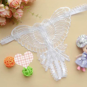 थोक महिलाओं की सेक्सी फीता मोती कम-वृद्धि थोंग पैंटी, ओटम बुना हुआ निलॉन जी स्ट्रिंग एशियाई शैली - Product Image 5