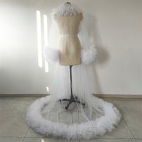 Robes de mariée longues en tulle, robes de maternité pour mariage, robes bouffantes avec traîne, robes de soirée Aso Ebi pour femmes