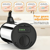 Dispensador de Jabón Líquido Automático Sin Contacto de Acero Inoxidable de 350 ml con Certificación CE FCC, Sensor Infrarrojo, 4 Niveles Ajustables, Venta al Por Mayor