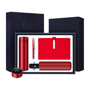 Notebook kulit yang dapat disesuaikan dengan kotak dan termos pulpen, logo khusus, majalah, promosi mewah, set hadiah perusahaan - Product Image 2