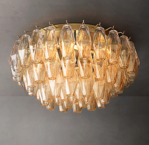 Lámpara de Techo de Cristal Transparente <span class=keywords><strong>Mia</strong></span> para Comedor, Lámpara Colgante Redonda Moderna para Sala de Estar - Product Image 2