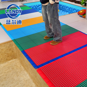 Tapis de sol rectangulaires antidérapants et colorés Landy Kids avec amorti élastique pour salles de jeux - Product Image 4
