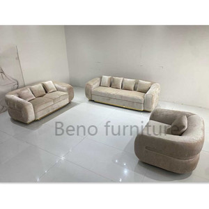 Juego de Muebles de Sala de Estar de Diseño Moderno Hecho a Medida, Sofá de Tela de Lujo, Juego de Sofás de Sala de Estar de Estilo Europeo, Estilo Árabe Estadounidense - Product Image 1