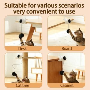 Automatic Irregular <b>Bounce</b> YoYo <b>Ball</b> Multi-function Electric Pet Cat Fishing Toys - Product Image 5