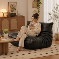 Fauteuil de sol moderne rembourré à compression, idéal pour la détente et le salon, mobilier de maison