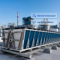 Radiateur de refroidissement liquide BESS V Dry Cooler Exchanger pour la gestion thermique des centres de données IA et des onduleurs solaires, certifié CE RoHS