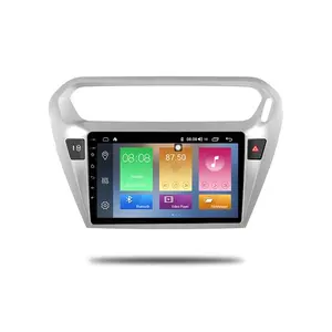 IOKONE Android 9,0 Авторадио 2 Din стерео 2.5D IPS сенсорный экран GPS навигация автомобильный видео плеер для peugeot 301
