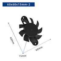Luftkühlventilatoren 60x60x15mm Axial Rahmenlos Kugellager 70000 Stunden Lebensdauer Kunststoffblatt DC 12V OEM ODM Abluftventilator