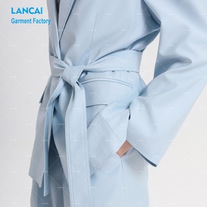 Fabricant <span class=keywords><strong>de</strong></span> vêtements cousus et coupés sur mesure coordonnés en gros blazer <span class=keywords><strong>de</strong></span> bureau uni et ensembles <span class=keywords><strong>de</strong></span> costumes pantalons assortis <span class=keywords><strong>pour</strong></span> femmes - Product Image 5