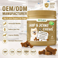 Complément alimentaire pour la mobilité des chiens, sous forme de friandises molles pour les articulations, avec glucosamine, chondroïtine, MSM, pour la santé osseuse, fabricant OEM
