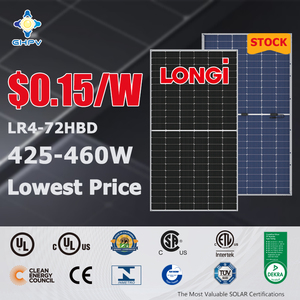 GHPV Panneau Solaire 400W 405W 410W 415W 420W N型面板Solares 10000 <span class=keywords><strong>W</strong></span>光伏全黑柔性太阳能电池板 - Product Image 5