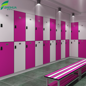 Dressing démontable Pro Player Locker avec clé et serrure électronique Matériau stratifié compact HPL assemblé - Product Image 3