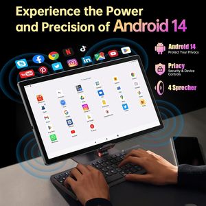 Meswao 15.6 Inch <span class=keywords><strong>Android</strong></span> 14 Máy Tính Bảng PC 2025 Lớn Máy Tính Bảng 1080 IPS HD Hiển Thị 8-Core 6GB 128GB Hỗ Trợ 1Tb TF Thẻ 12000MAh - Product Image 3