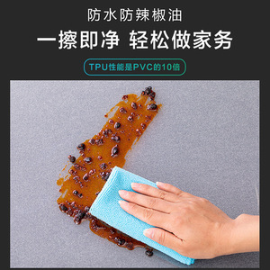 Tapete de Escritorio Transparente de TPU, Cuadrado, Rectangular, Delgado, Impermeable, para Uso Doméstico, Color Sólido - Product Image 4
