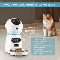 Petwant 3.5L Smart Robot Tiernahrung spender 4 Mahlzeiten 80 Portionen Zeit gesteuerte Sprach aufzeichnung Erinnern Sie an Auto Cat Dog Feeder