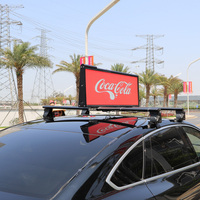 Al Aire Libre IP65 impermeable programable P2.5 P3.33 techo superior de Taxi Led/pantalla Led superior de taxi/Pantalla de publicidad para coche