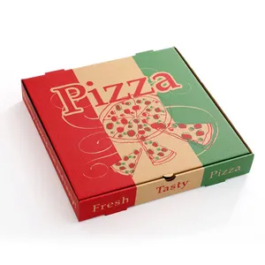 Cheap Pizza Box 13 Inch Package Custom Corrugated Cardboard Paper Carton Boxes Pizza Delivery Packaging
