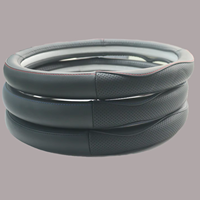 Housse de volant intérieure pour pièces automobiles, antidérapante, respirante, en cuir véritable, universelle, compatible avec Hiace, marque BLA, protection