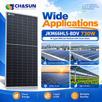 Panneau solaire Jinko JKM730N-66HL5-BDV 730W N Type TOPCon Bifacial Double Verre HOT 3.0 Haute Puissance pour Installation Commerciale et Utilitaire