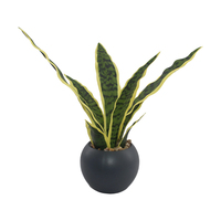 Tizen Soft PE Sansevieria Bonsai Dekoration Künstliche Agave nbaum Künstliche Schlangen pflanze Sansevieria Bonsai Dekoration Topf