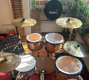 Ensemble de batterie professionnel OEM 5 pièces avec 4 cymbales, instrument de <span class=keywords><strong>percussion</strong></span> pour enfants, en acier, fabriqué à la main - Product Image 2