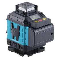Niveaux laser rotatifs à auto-nivellement à ligne croisée, haute précision, vert, 360 degrés, niveau laser 4D, outil de nivellement