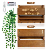 Support mural personnalisable en pin massif pour bouteilles de vin – Rangement mural en bois pour cuisine