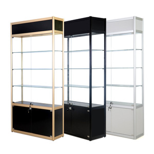 <span class=keywords><strong>Vitrina</strong></span> <span class=keywords><strong>de</strong></span> <span class=keywords><strong>Vidrio</strong></span> para Joyería, Exhibidor Vertical para Tienda Minorista, con Cerradura y Luz LED, Escaparate para Joyería - Product Image 5
