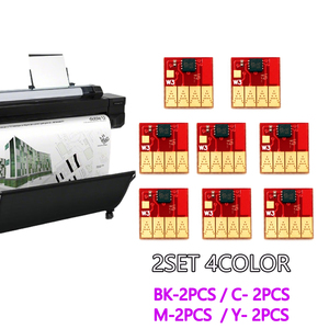 Chip de Reinicio Automático 711 711XL H711 de 4 Colores para <span class=keywords><strong>HP</strong></span> <span class=keywords><strong>Designjet</strong></span> <span class=keywords><strong>T120</strong></span> T520, Sistema CISS para <span class=keywords><strong>Plotter</strong></span> HP711 y Cartucho de Tinta Recargable - Product Image 6