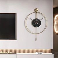 Horloge murale moderne à pendule 60x92cm, grande taille, pour dropshipping, décoration murale en métal, pour la maison, vente en gros DDP