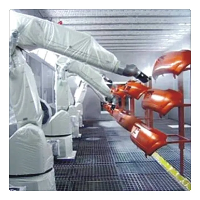 อุตสาหกรรมหลายแกนอัตโนมัติผงเคลือบสีหุ่นยนต์หุ่นยนต์พ่นสีอุปกรณ์