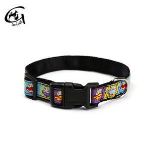 Hebilla de nailon de tela a juego, conjunto de correa personalizable con Clip de diseñador para gato, <span class=keywords><strong>collar</strong></span> de perro de lujo para entrenamiento de mascotas - Product Image 4
