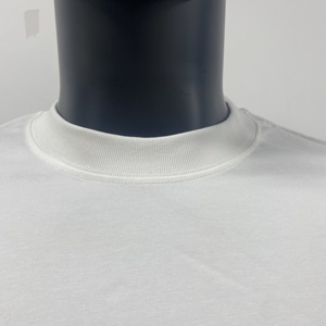 T-Shirt Oversize in Puro Cotone Pesante con Stampa DTG, Abbigliamento Streetwear Personalizzato con Logo, Maglietta Corta per <span class=keywords><strong>Uomo</strong></span> - Product Image 5