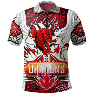 Polo inspirado en los aborígenes-Camisas diseñadas para personalización de <span class=keywords><strong>pueblos</strong></span> indígenas y sol Camisa informal directa de fábrica al por mayor - Product Image 2