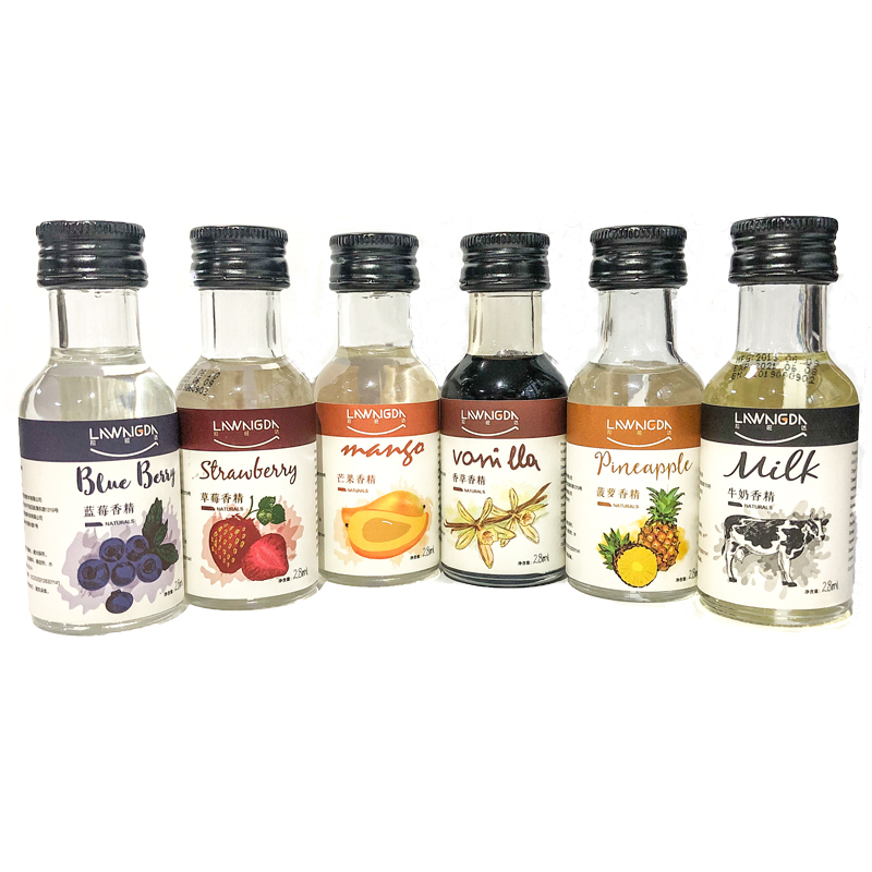 halal concentrated liquid flavour Retail 28ml culinary essence vanilla mango banana lemon strawberry for cake ice cream drinks